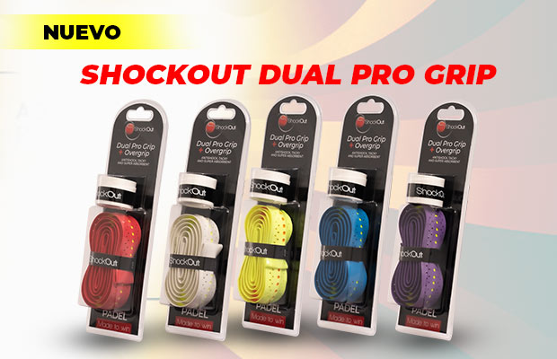 SHOCKOUT PACK DUAL PRO GRIP + OVERGRIP AZUL – Iqq Padel Store