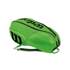 RAQUETERO WILSON MINI VANCOUVER 6PK VERDE NEGRO