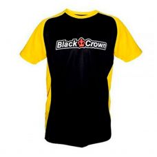 CAMISETA BLACK CROWN STOP NEGRO AMARILLO