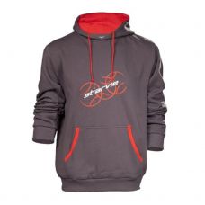 SUDADERA STAR VIE BALLS GRIS ROJO