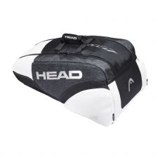 RAQUETERO HEAD DJOKOVIC 9R SUPERCOMBI NEGRO BLANCO