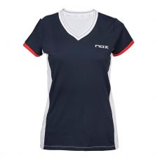 CAMISETA NOX META 10TH NEGRO BLANCO MUJER