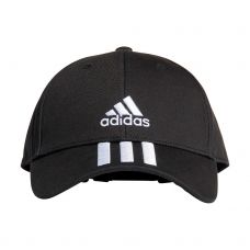 GORRA ADIDAS BASEBALL 3 STRIPES NEGRO BLANCO