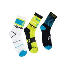 CALCETINES BULLPADEL BP-2006 CA�A MEDIA 3 UNIDADES MULTICOLOR