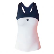 CAMISETA BLACK CROWN CUSCO BLANCO AZUL MARINO MUJER