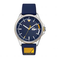 LACOSTE CAP 46MM PLATA MARINO
