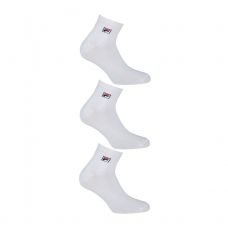 PACK 3 CALCETINES FILA QUARTER BLANCO