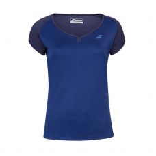 CAMISETA BABOLAT PLAY CAP SLEEVE AZUL MUJER