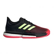 ADIDAS SOLECOURT BOOST NEGRO ROJO MUJER G26297