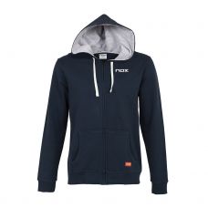 SUDADERA CAPUCHA TOUR NOX AZUL MARINO LETRAS BLANCAS