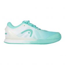 HEAD SPRINT PRO 3.0 CLAY BLANCO AGUAMARINA MUJER 274050