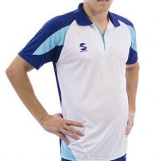 POLO PADEL SOFTEE K3 BLANCO AZUL NI�O