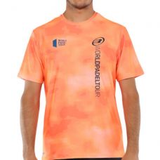 CAMISETA BULLPADEL VAUPES NARANJA FLOR