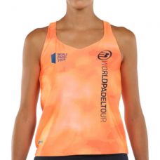 CAMISETA BULLPADEL YARI NARANJA FLOR