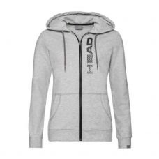 SUDADERA HEAD CLUB GRETA FZ GRIS NEGRO MUJER