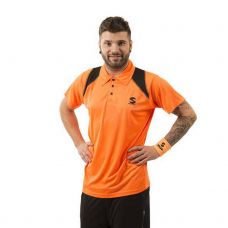 POLO PADEL SOFTEE REFLEX NARANJA FLOR NEGRO