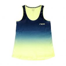 CAMISETA TIRANTES NOX PRO AZUL LIMA MUJER