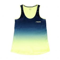 CAMISETA TIRANTES NOX PRO AZUL LIMA MUJER