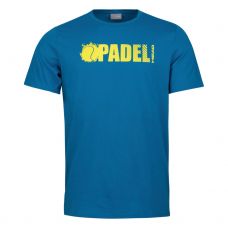 CAMISETA HEAD PADEL FONT AZUL