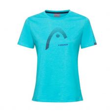 CAMISETA HEAD CLUB LARA AZUL AQUA MUJER