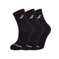 CALCETIN BABOLAT 3 PAIRS PACK NEGRO