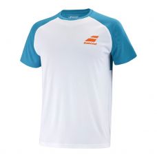 CAMISETA BABOLAT PLAY CREW BLANCO AZUL