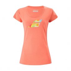 CAMISETA BABOLAT BIG FLAG CORAL MUJER