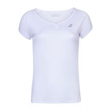 CAMISETA BABOLAT PLAY CAP SLEEVE BLANCO NIA