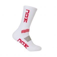 CALCETINES NOX MC BLANCO ROJO