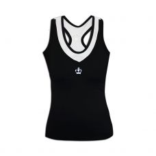 CAMISETA BLACK CROWN PALS NEGRO BLANCO MUJER
