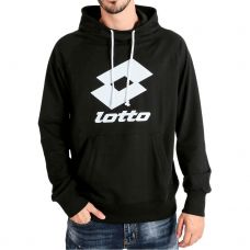 SUDADERA LOTTO SMART HD FT LB NEGRO BLANCO