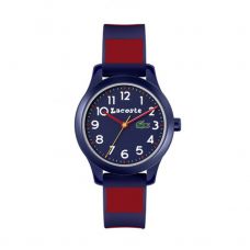 RELOJ LACOSTE 12 12 32MM TR90 AZUL MARINO ROJO JUNIOR