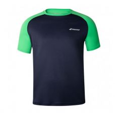 CAMISETA BABOLAT PLAY CREW NECK AZUL VERDE JUNIOR