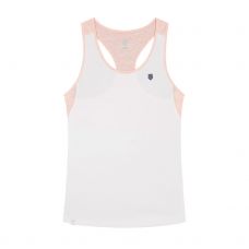 CAMISETA SIN MANGAS KSWISS HYPERCOURT SPEED 3 BLANCO MELOCOTN MUJER