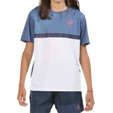 CAMISETA BULLPADEL CHERO AZUL BLANCO JUNIOR