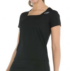 POLO BULLPADEL PRADERA NEGRO MUJER