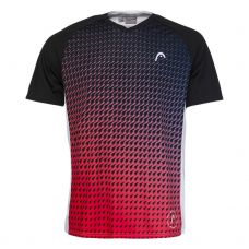 CAMISETA HEAD GAME TECH ROJO NEGRO