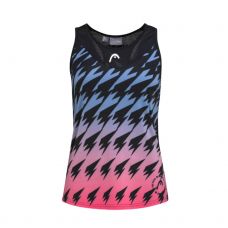 CAMISETA HEAD GAME TECH NEGRO ROSA MUJER