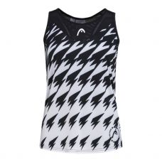 CAMISETA HEAD GAME TECH BLANCO NEGRO MUJER