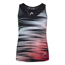 CAMISETA HEAD GAME TECH NEGRO BLANCO MUJER