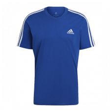 CAMISETA ADIDAS ESSENTIALS 3 STRIPES AZUL BLANCO