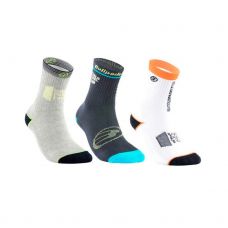 PACK 3 PARES CALCETINES BULLPADEL WPT2102 MULTICOLOR