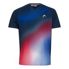 CAMISETA HEAD TOPSPIN AZUL MULTICOLOR