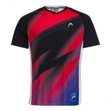 CAMISETA HEAD PLAY TECH ROJO NEGRO