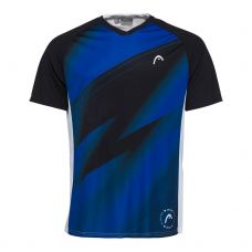 CAMISETA HEAD PLAY TECH AZUL NEGRO