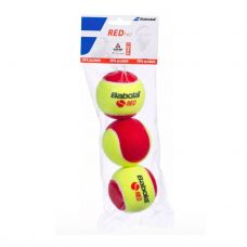 BOTE DE 3 BOLAS BABOLAT RED FELT JUNIOR