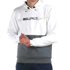 SUDADERA BULLPADEL IMBUI BLANCO GRIS