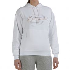 SUDADERA BULLPADEL ABANE BLANCO MUJER