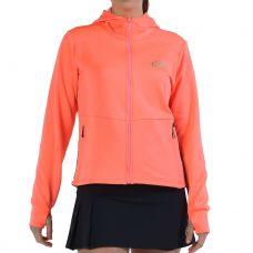 SUDADERA BULLPADEL ABADA CORAL FLUOR MUJER