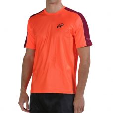 CAMISETA BULLPADEL MITAD CORAL FLUOR